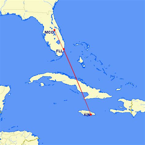 How Far Is Jamaica From Florida How long does it take to get from