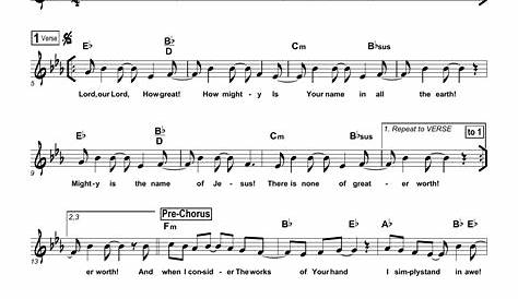 How Great Is Our God Music Sheet
