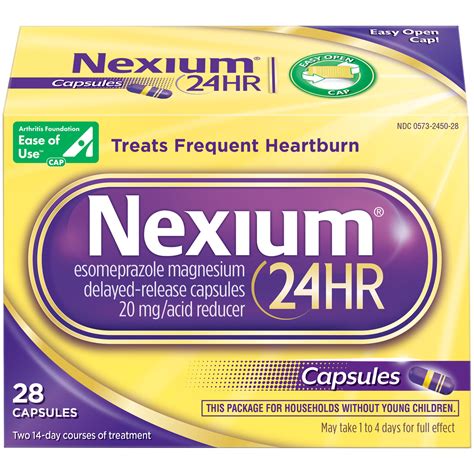 Nexium 24HR Tablet (20mg, 42 Ct) Delayed Release Heartburn Relief