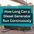 how long can a diesel generator run continuously