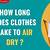 how long do clothes take to dry on radiator