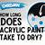 how long does acrylic paint take to dry on fabric