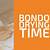 how long does bondo take to dry