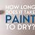 how long does cement take to dry before painting