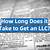 how long does it take to get an llc in fl