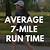 how long does it take to jog 7 miles
