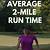 how long does it take to run 2 miles on treadmill
