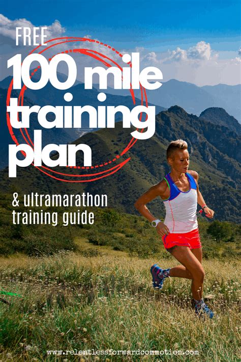 (Free) 100K Ultramarathon Training Plan RELENTLESS