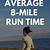 how long does it take to run eight miles