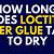 how long does loctite super glue take to dry