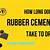 how long does rubber cement take to dry