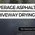 how long does wet asphalt take to dry