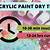 how long for acrylic paint to fully cure