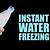 how long to freeze water to make instant ice