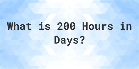 200 Hours Where you Watch