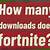 how many downloads does fortnite have total