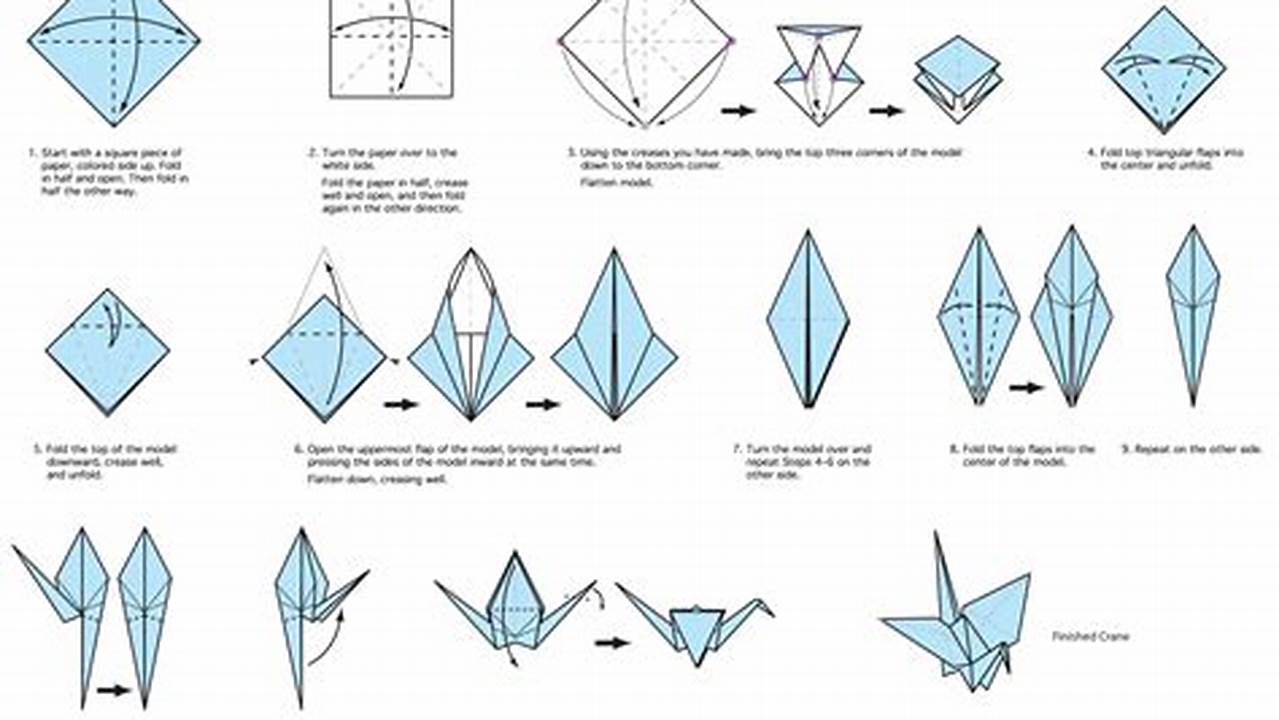 How Many Folds Does it Take to Make an Origami Crane?