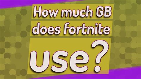 How many gb is fortnite pc >