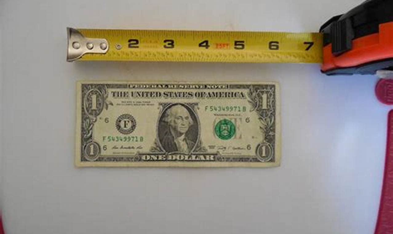 How Many Inches Is A Dollar Bill