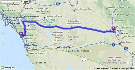 How long is the drive from Los Angeles to Phoenix, AZ? What are the