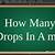 how many ml is one drop