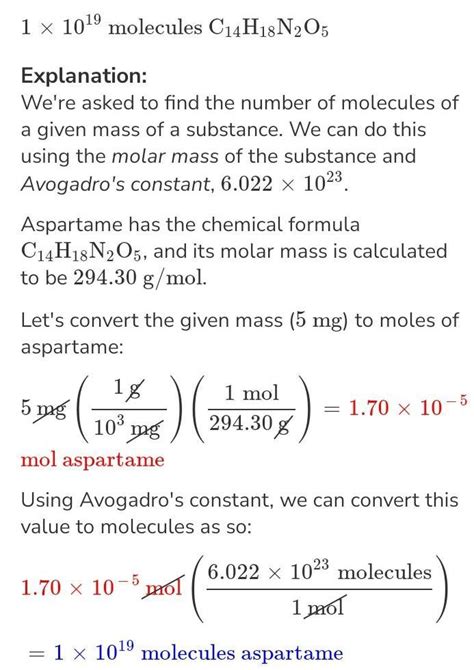(Get Answer) 6a. (2) Calculate The Molar Mass Of Aspartame, CuHuN30s