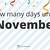 how many more days until november 3