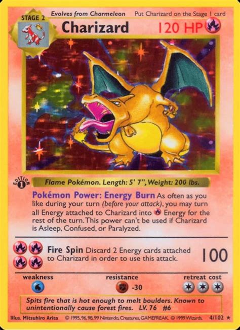 Pokemon Images Pokemon Charizard Card 1st Edition