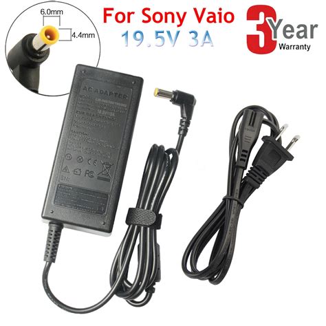 Sony Adapter Charger 19.5V 4.7A 90W VGPAC19V20 VGPAC19V10 AC