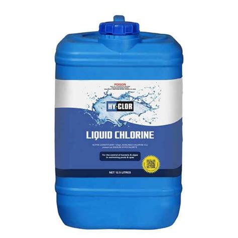HyClor 12.5L Liquid Pool Chlorine Bunnings Warehouse