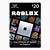 how much robux is a $20 roblox card