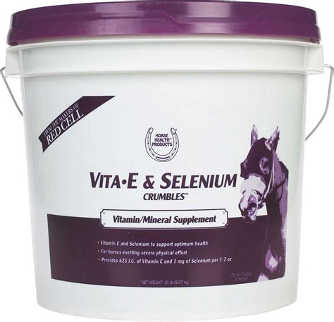 Horse Health Vitamin & Selenium Crumbles for Horses 3 pounds,, 96 Day