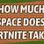 how much space does a fortnite update take