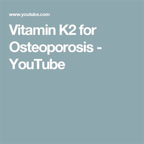 how much vitamin k2 per day for osteoporosis