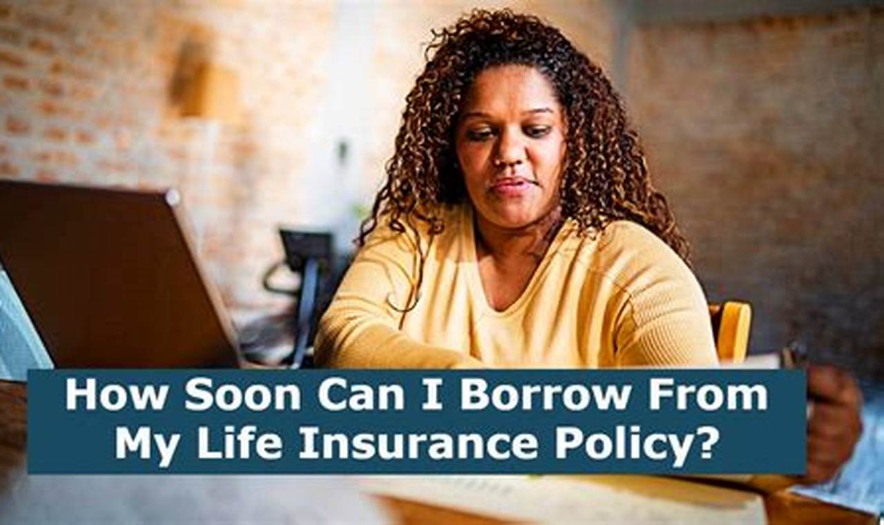 how soon can i borrow from my life insurance policy