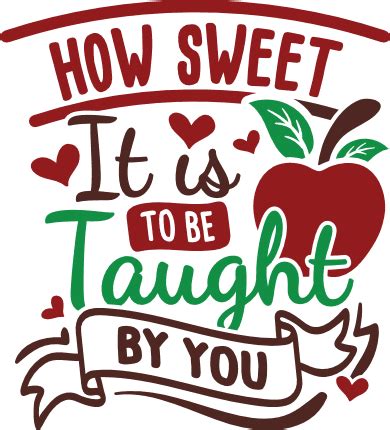 How Sweet It is to Be Taught by You Svg Teacher Svg Pot Etsy UK