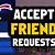 how to accept friend request on fortnite epic games