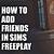 how to add a friend on sims freeplay