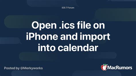 How To Add Ics File To Calendar Iphone