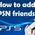 how to add psn friends on ps5