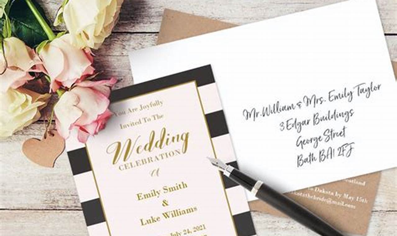 How to Address Wedding Invitations: Etiquette and Style Guide for Your Perfect Occasion
