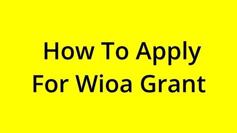 Apply for WIOA OS2U