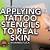 how to apply tattoo stencil to skin