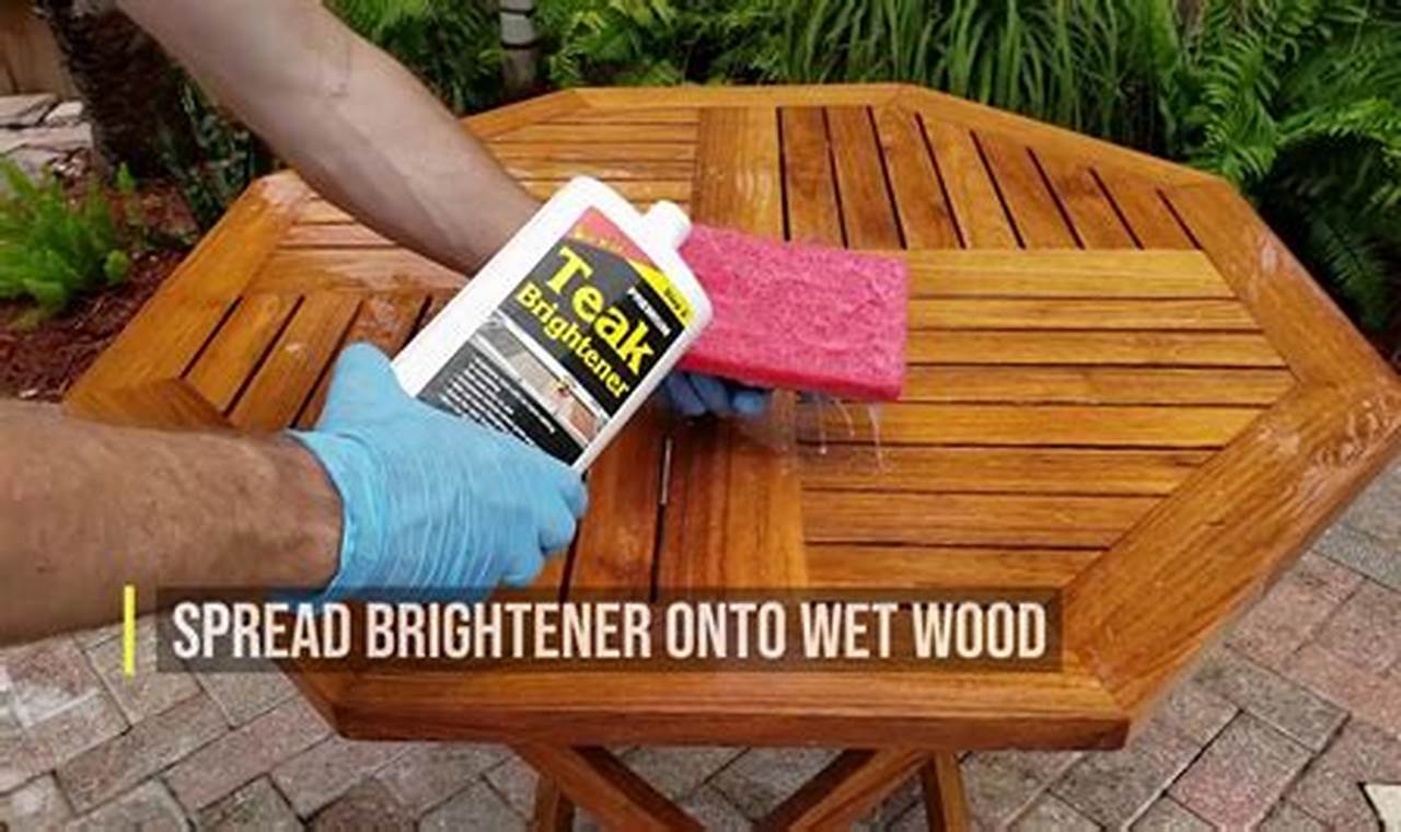 how to apply teak oil to new outdoor furniture
