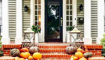 How To Arrange Pumpkins On Porch