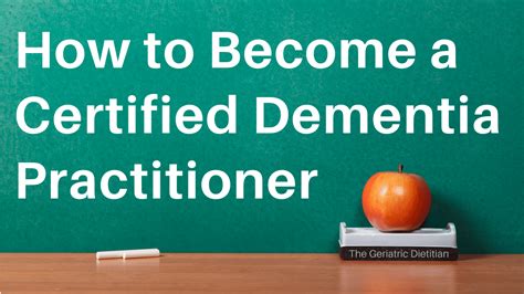 how to become a certified dementia practitioner