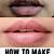 how to black lips turn pink