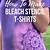 how to bleach shirts with wood stencils