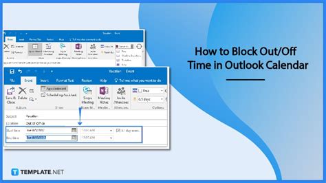 How To Block Out Times On Outlook Calendar