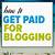 how to blog and get paid